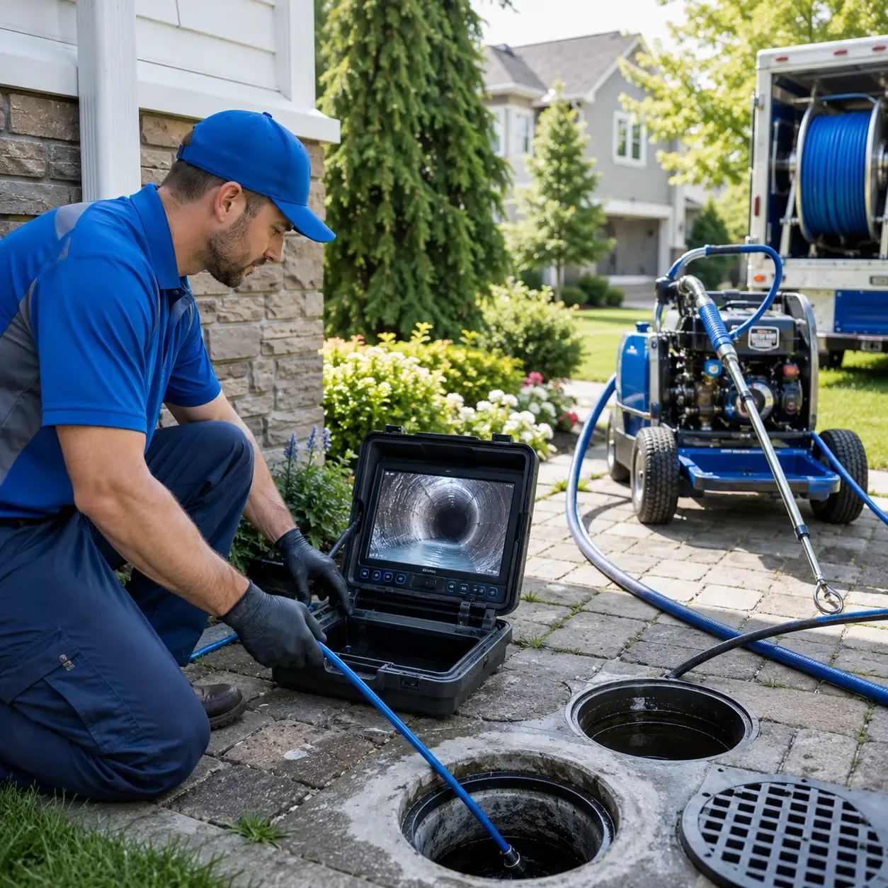 Outdoor drain cleaning professionals serving Paramus, NJ